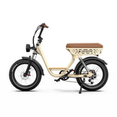 ONESPORT W77 Electric Bike - 250W  Motor Battery 48V18AH 20” Wheels  Oil Brake - Beige